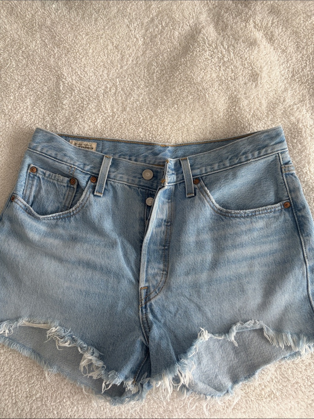 Levi’s Light Wash Jean Shorts